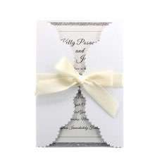 Wedding Invitation Card Slivery Insert Card Laser Invitation Glitter Card
